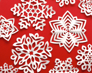 Tradition snowflakes paper